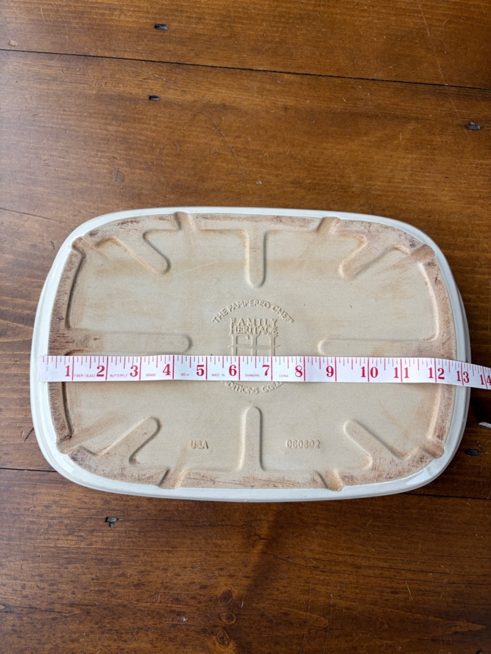 The Pampered Chef Stoneware 9x13 Rectangle Baker Baking Dish - Picture 12 of 13